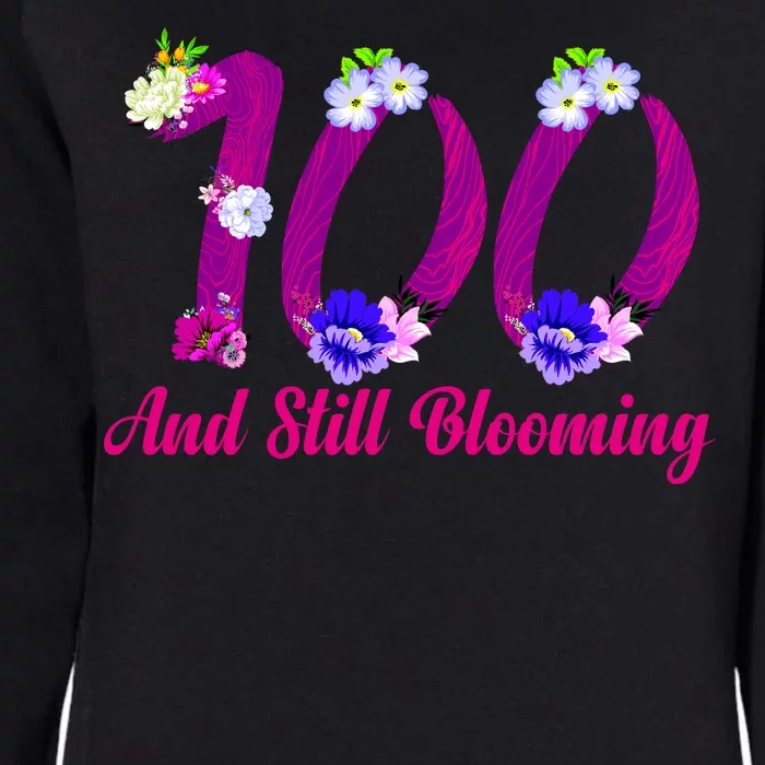 Still Blooming 100th Birthday Flowers Womens California Wash Sweatshirt