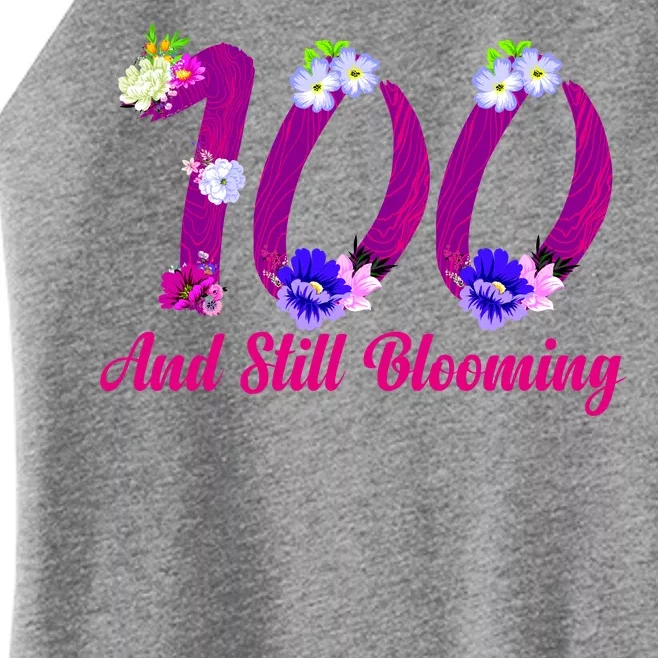 Still Blooming 100th Birthday Flowers Women’s Perfect Tri Rocker Tank