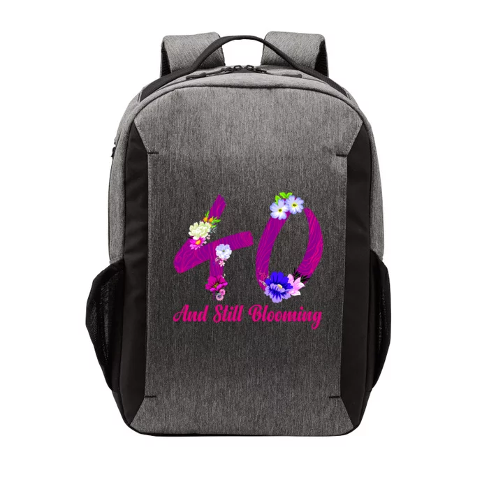 Still Blooming 40th Birthday Flowers Vector Backpack