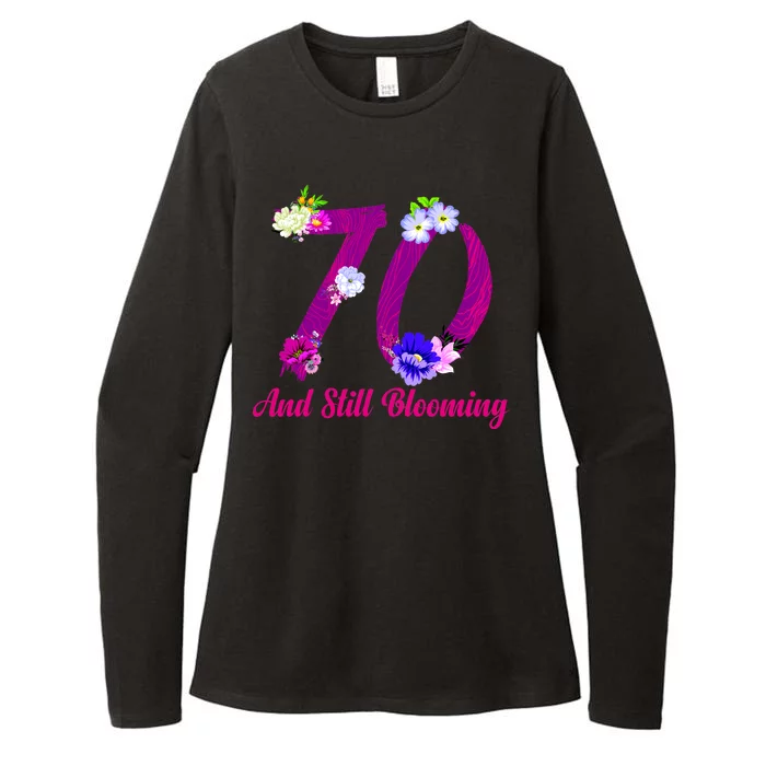 Still Blooming 70th Birthday Flowers Womens CVC Long Sleeve Shirt