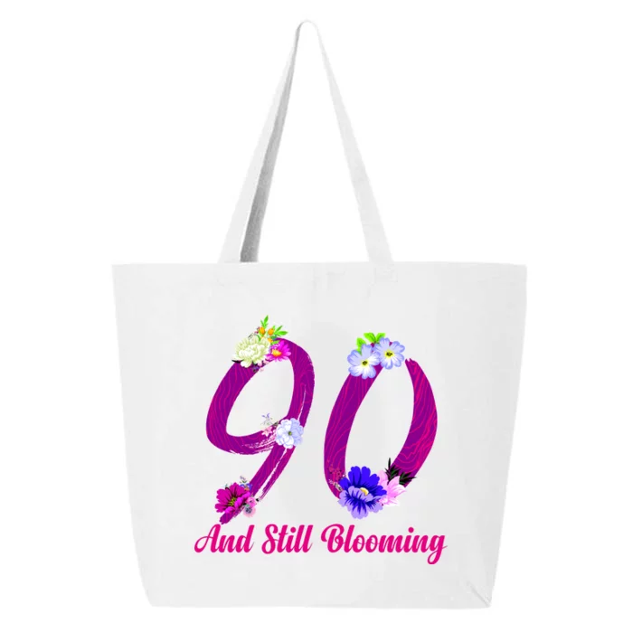 Still Blooming 90th Birthday Flowers 25L Jumbo Tote