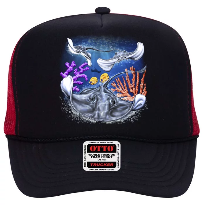 Stingrays High Crown Mesh Trucker Hat