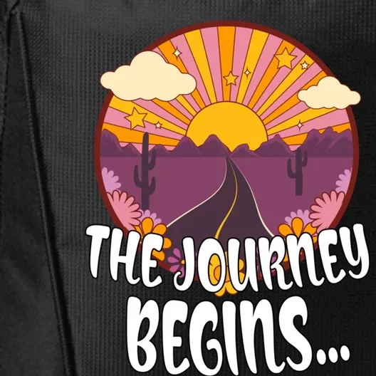 So The Journey Begins Road Trippin Tee Merch For Roadies Great Gift City Backpack