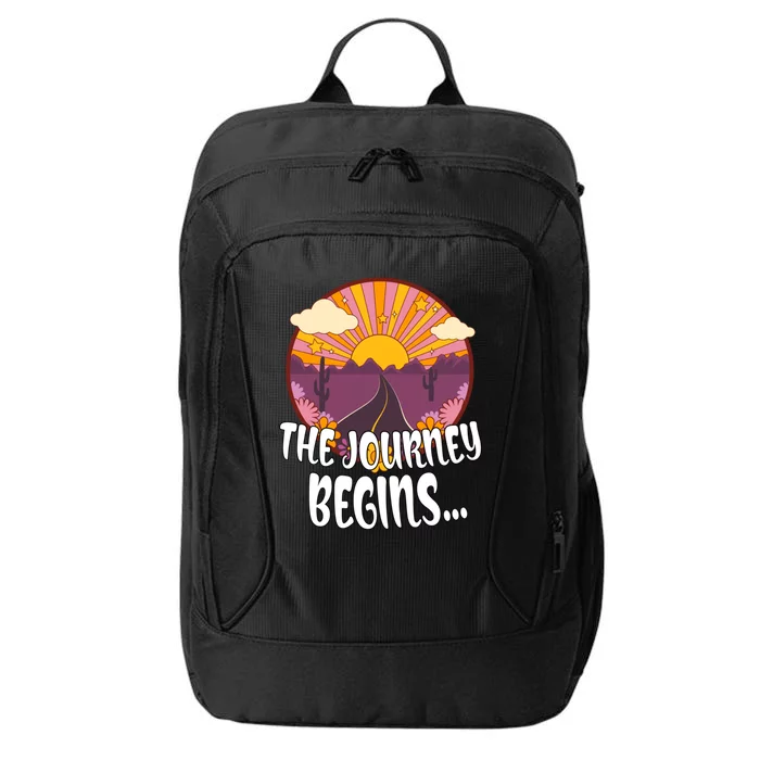 So The Journey Begins Road Trippin Tee Merch For Roadies Great Gift City Backpack