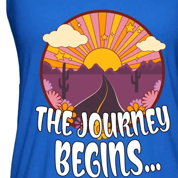 So The Journey Begins Road Trippin Tee Merch For Roadies Great Gift Ladies Essential Flowy Tank