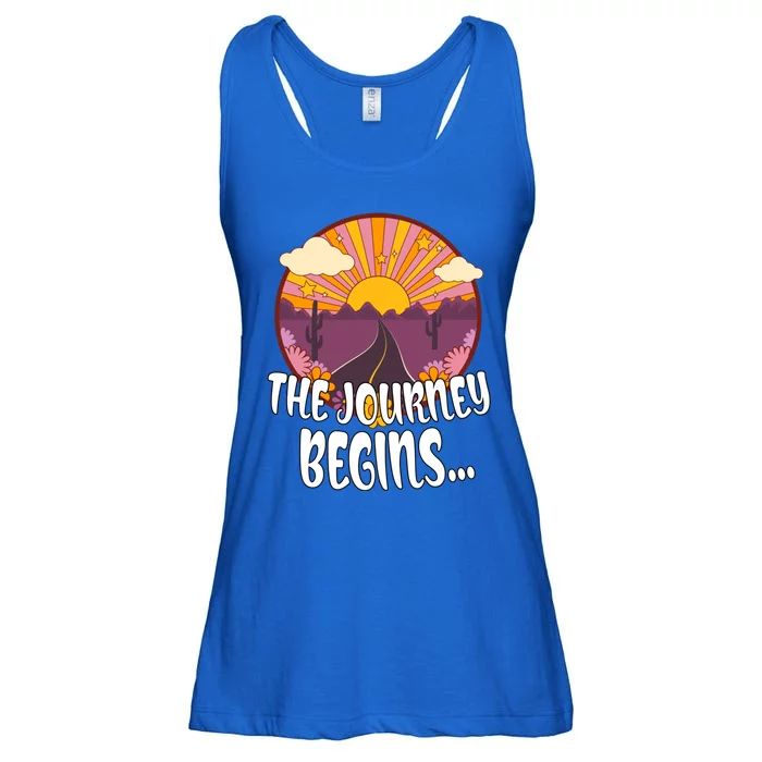 So The Journey Begins Road Trippin Tee Merch For Roadies Great Gift Ladies Essential Flowy Tank