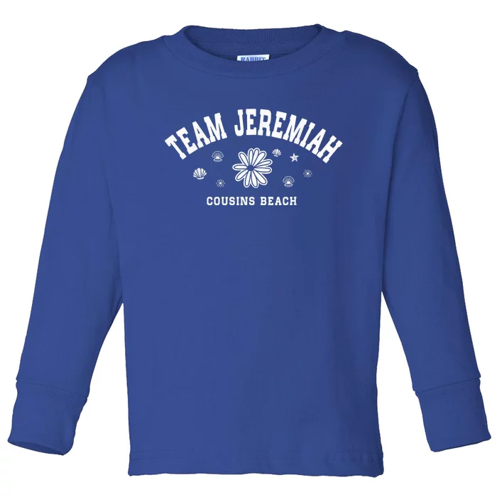 Summer Team Jeremiah Cousins Beach Shirt - Cousins Beach Toddler Long Sleeve Shirt