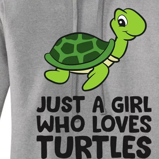 Sea Turtle Just a Who Loves Turtles Women's Pullover Hoodie