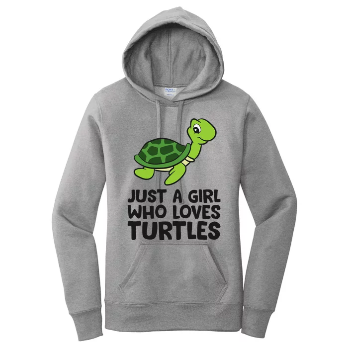 Sea Turtle Just a Who Loves Turtles Women's Pullover Hoodie