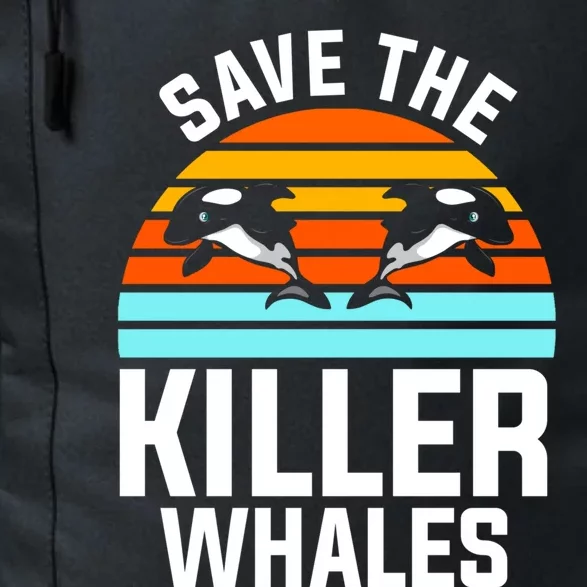 Save The Killer Whales Orca Gift Daily Commute Backpack