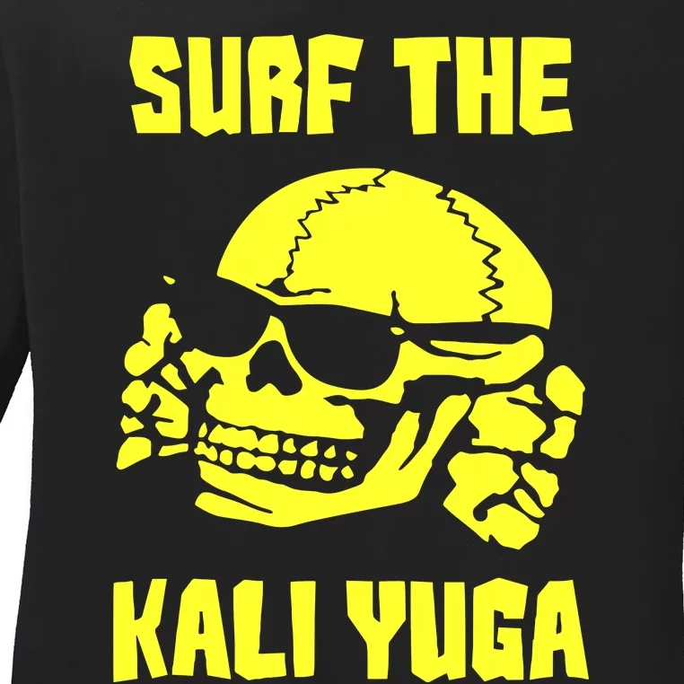 Surf The Kali Yuga Ladies Long Sleeve Shirt