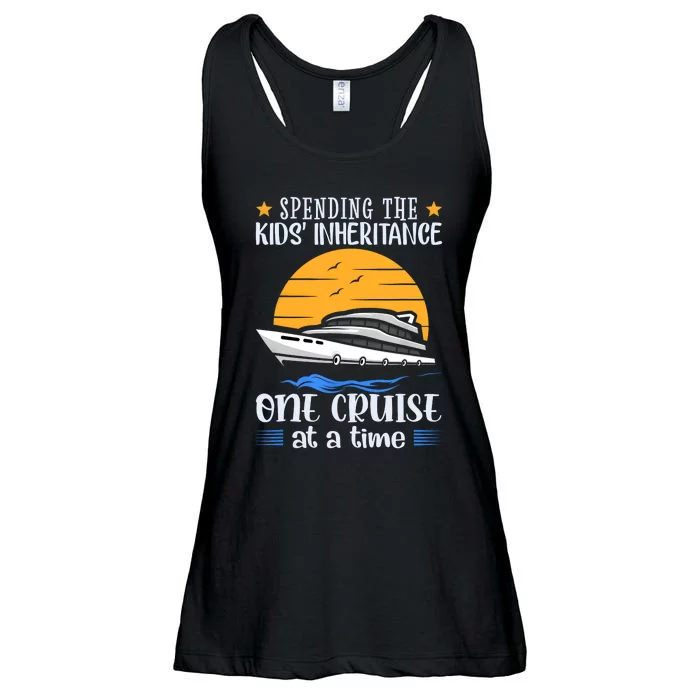 Spending The Kids Inheritance One Cruise At A Time Ladies Essential Flowy Tank