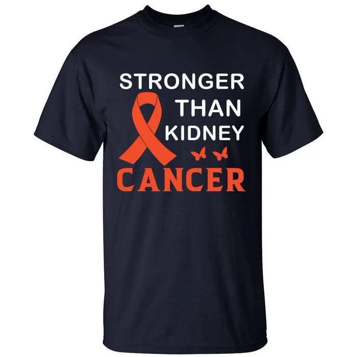 Stronger Than Kidney Cancer Breast Cancer Awareness Tall T-Shirt