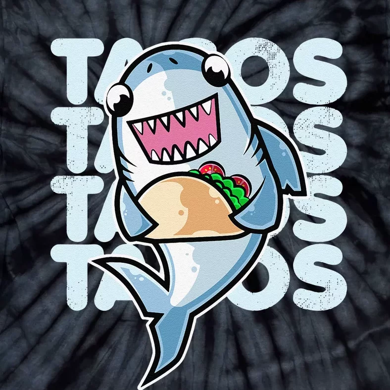 Shark Taco Kawaii Neko Anime Mexican food Tie-Dye T-Shirt