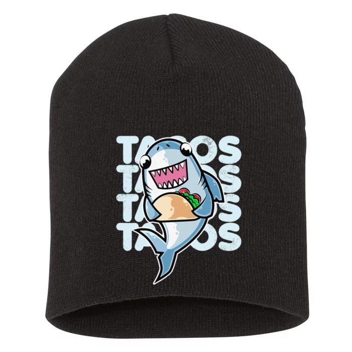 Shark Taco Kawaii Neko Anime Mexican food Short Acrylic Beanie