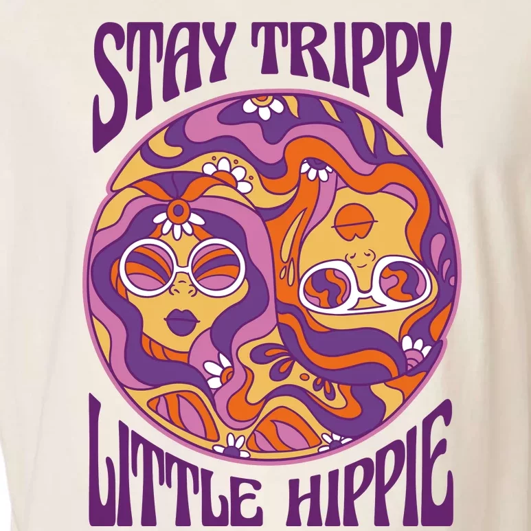 Stay Trippy Little Hippie Retro 60s Garment-Dyed Women's Muscle Tee