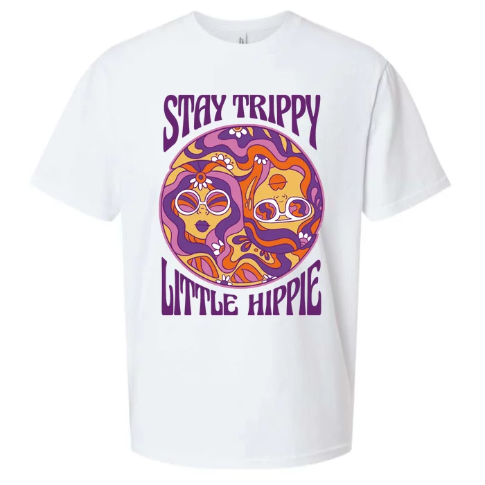 Stay Trippy Little Hippie Retro 60s Sueded Cloud Jersey T-Shirt