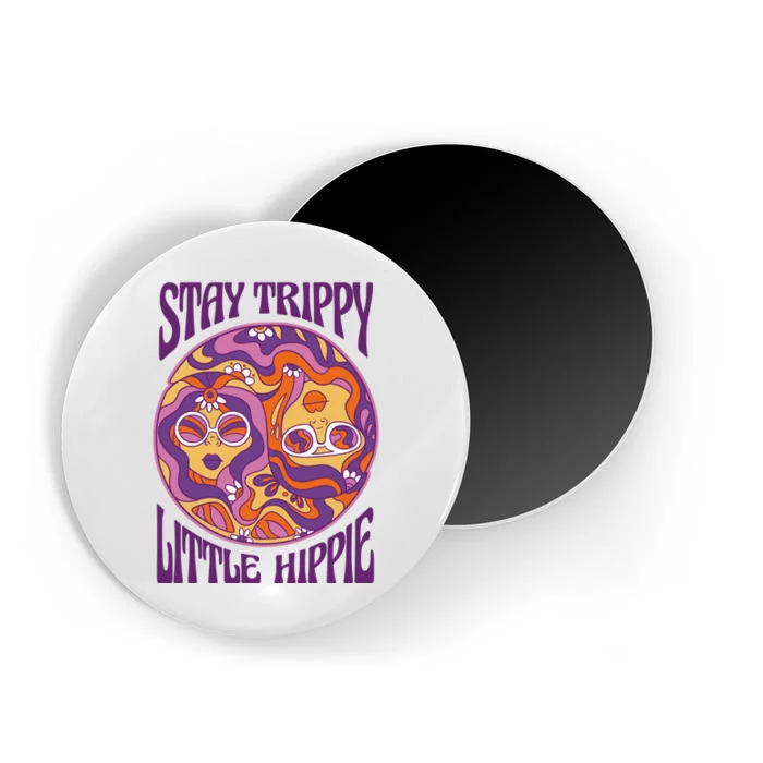 Stay Trippy Little Hippie Retro 60s Magnet