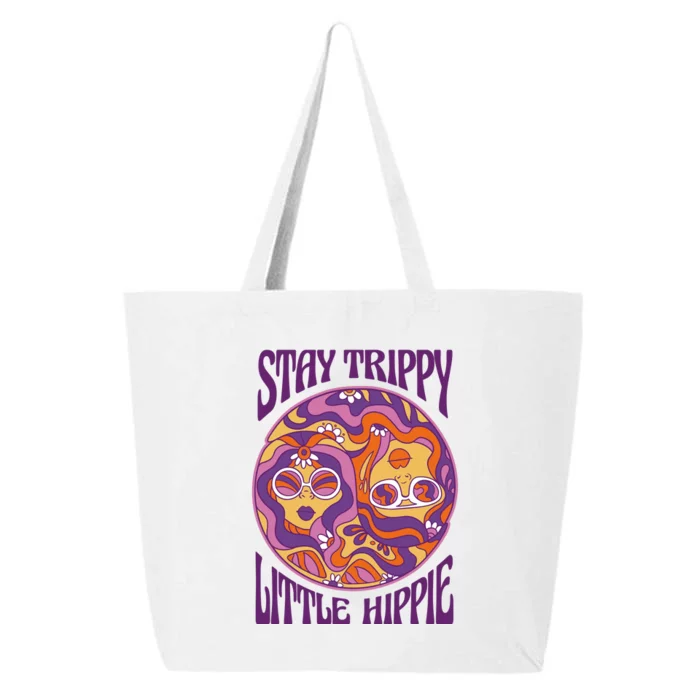 Stay Trippy Little Hippie Retro 60s 25L Jumbo Tote