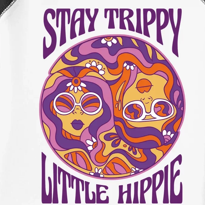 Stay Trippy Little Hippie Retro 60s Infant Baby Jersey Bodysuit