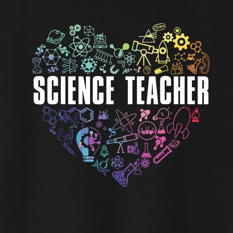 Science Teacher Love Women's Crop Top Tee