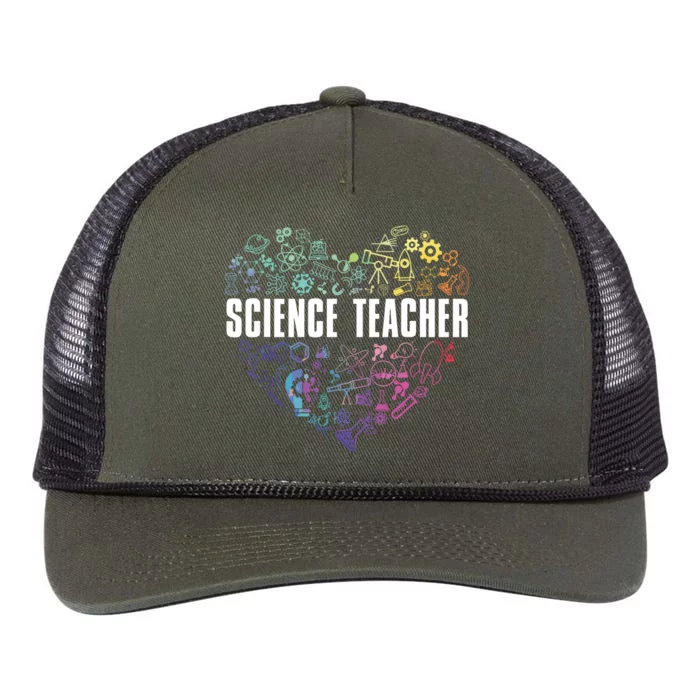 Science Teacher Love Retro Rope Trucker Hat Cap