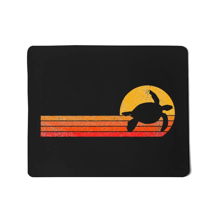 Sea Turtle Lover Funny Sea Turtle Retro Mousepad