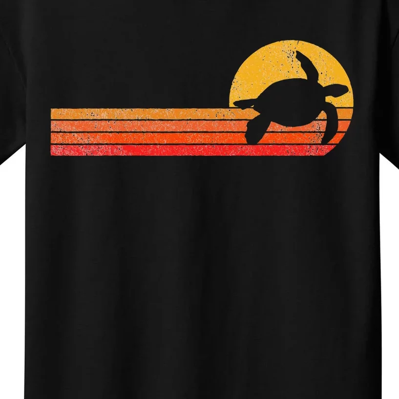 Sea Turtle Lover Funny Sea Turtle Retro Kids T-Shirt