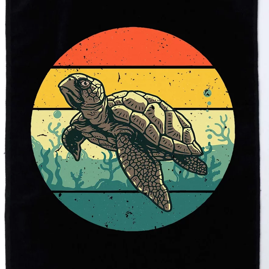 Sea Turtle Lover Stylish Tortoise Design for Ocean Enthusiasts Platinum Collection Golf Towel