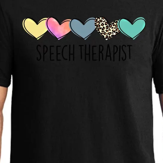 Speech Therapist Life Heart Speech Therapist Valentines Day Gift Pajama Set