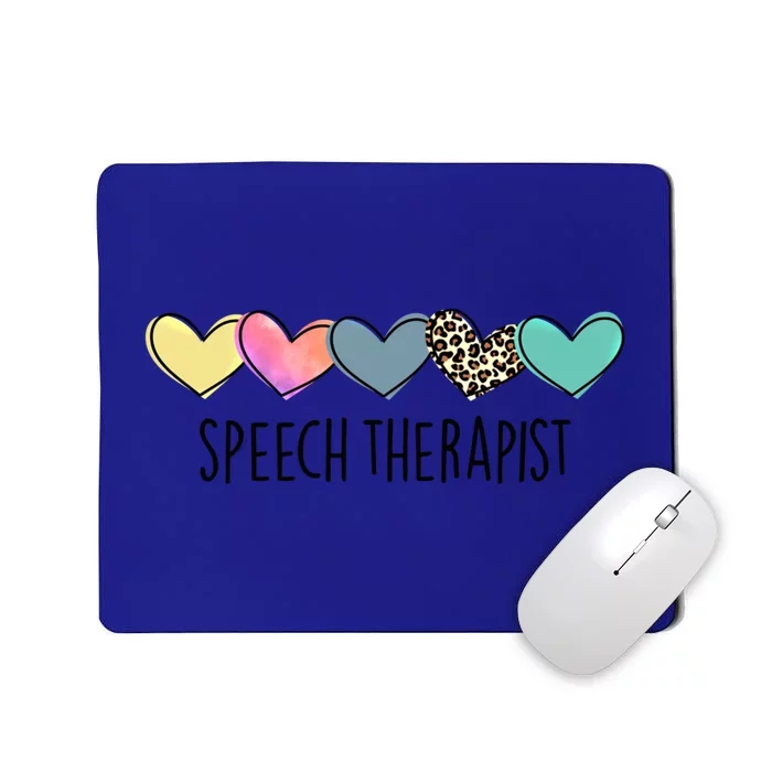 Speech Therapist Life Heart Speech Therapist Valentines Day Gift Mousepad