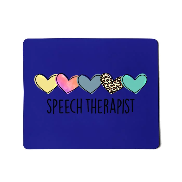 Speech Therapist Life Heart Speech Therapist Valentines Day Gift Mousepad