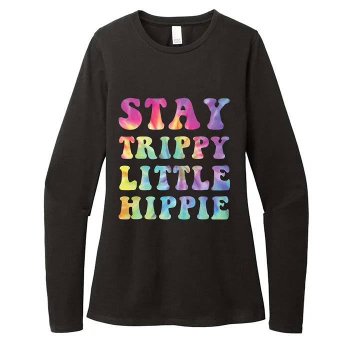 Stay Trippy Little Hippie Mama Hippy Mom Tie Dye 60s 70s Gift Womens CVC Long Sleeve Shirt