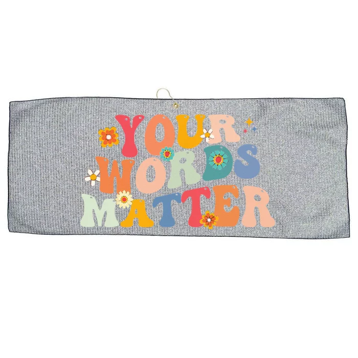 Speech Therapy Language Pathologist SLP Your Words Matter Large Microfiber Waffle Golf Towel