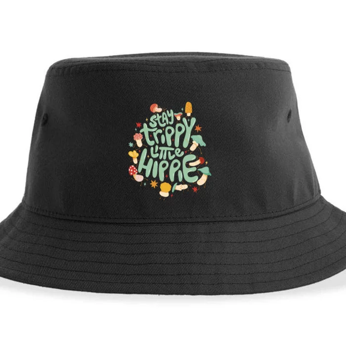 Stay Trippy Little Hippie Sustainable Bucket Hat