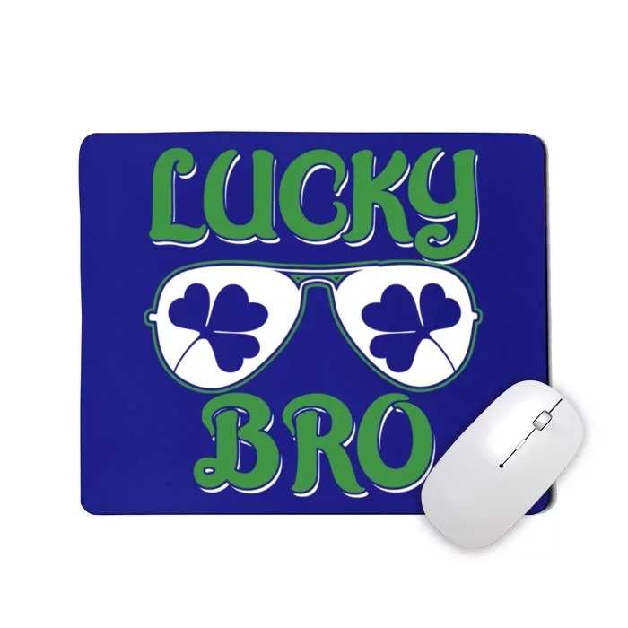 Shamrock Three Leaf Clover St Patricks Day Lucky Bro Gift Mousepad