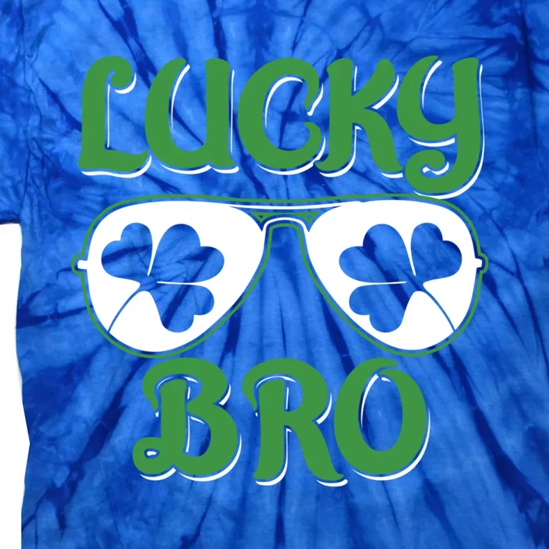 Shamrock Three Leaf Clover St Patricks Day Lucky Bro Gift Tie-Dye T-Shirt