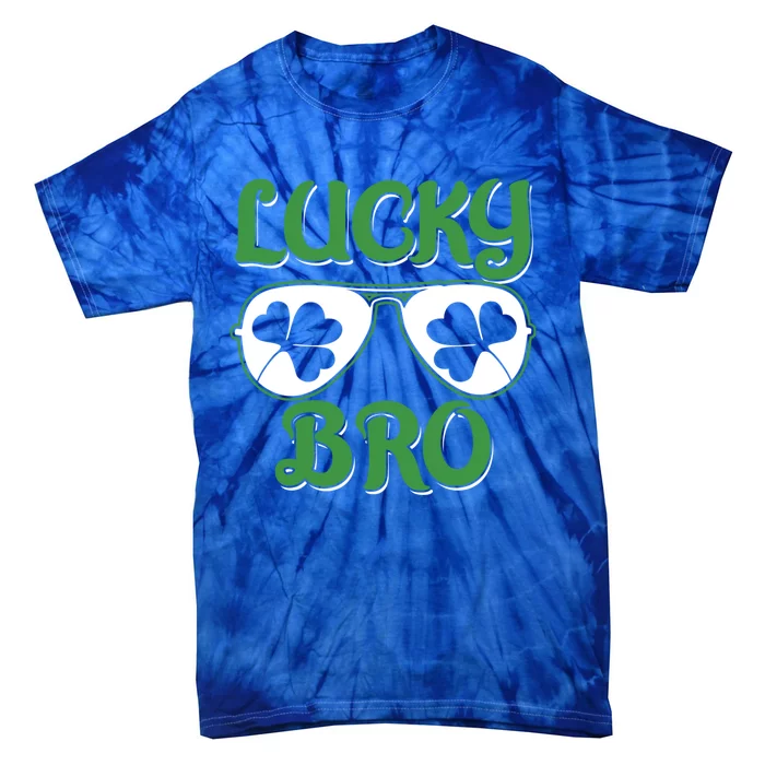 Shamrock Three Leaf Clover St Patricks Day Lucky Bro Gift Tie-Dye T-Shirt