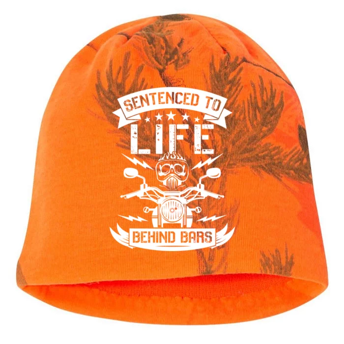 Sentenced To Life Behind Bars Biker Gift Kati - Camo Knit Beanie