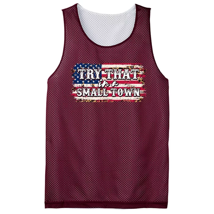 Small Town Leopard Print American USA Flag Mesh Reversible Basketball Jersey Tank