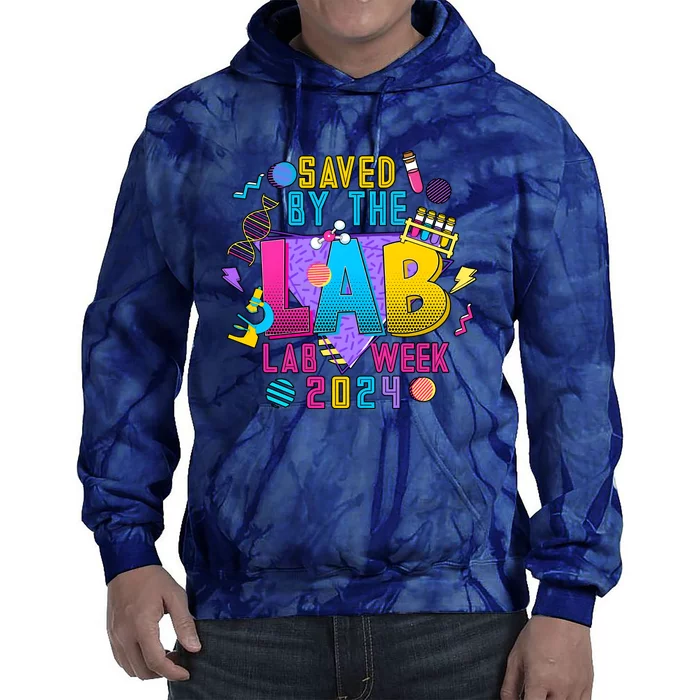 Saved The Lab Retro Lab Week 2024 Tie Dye Hoodie