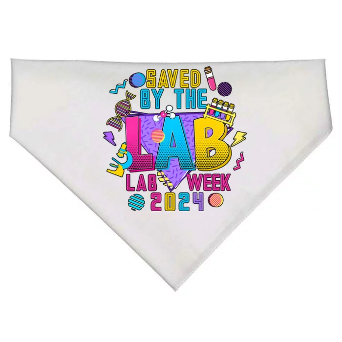 Saved The Lab Retro Lab Week 2024 USA-Made Doggie Bandana