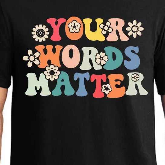 Speech Therapy Language Pathologist Slp Your Words Matter Pajama Set