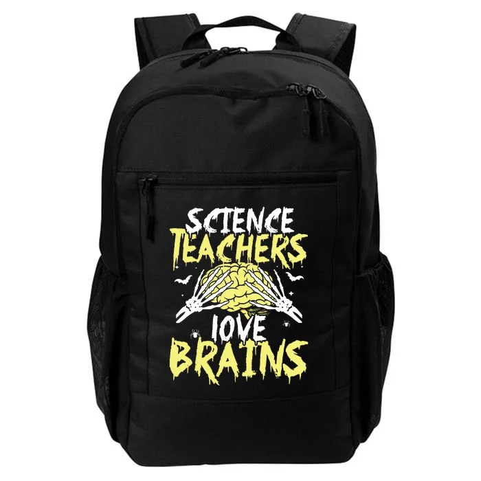 Science Teachers Love Brains Funny Halloween Teacher Daily Commute Backpack