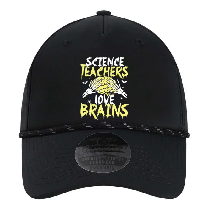 Science Teachers Love Brains Funny Halloween Teacher Performance The Dyno Cap