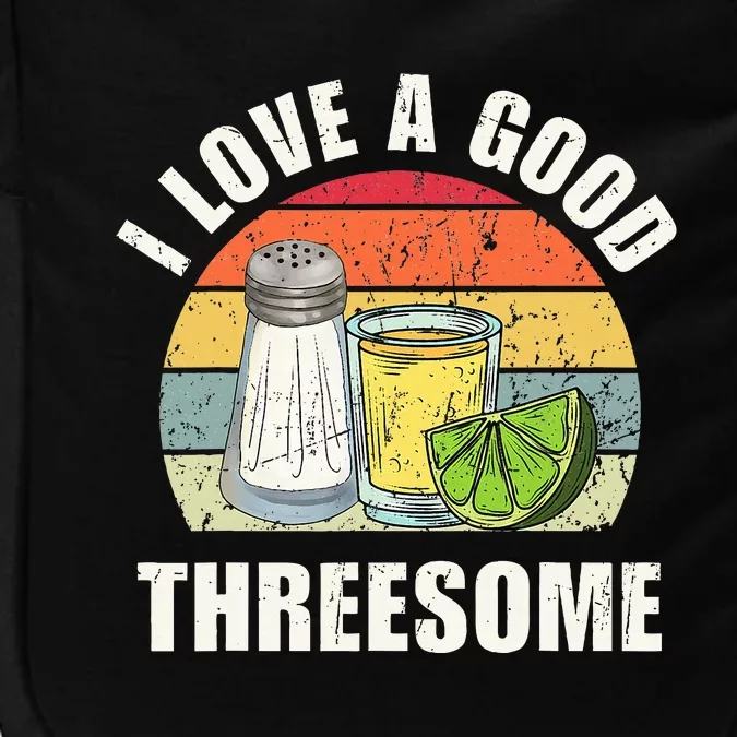 Salt Tequila Lime Love A Good Threesome Humor Bartender Impact Tech Backpack