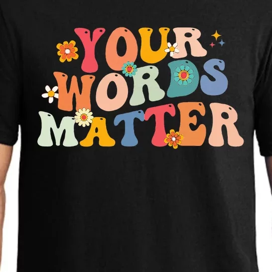 Speech Therapy Language Pathologist SLP Your Words Matter Pajama Set