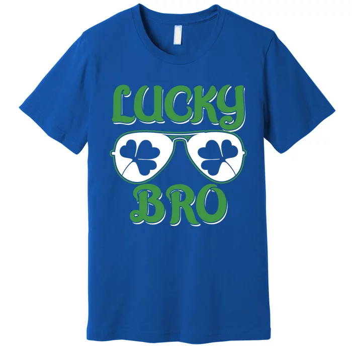 Shamrock Three Leaf Clover St Patricks Day Lucky Bro Cute Gift Premium T-Shirt