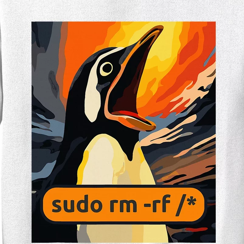 Screaming Tux Linux Sudo Rm Rf Sweatshirt