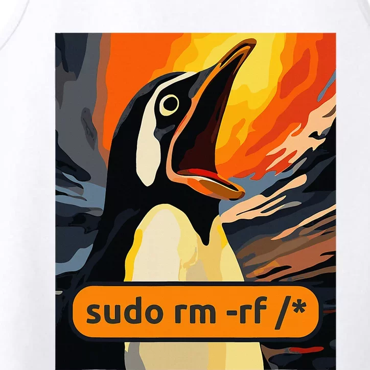 Screaming Tux Linux Sudo Rm Rf Performance Tank